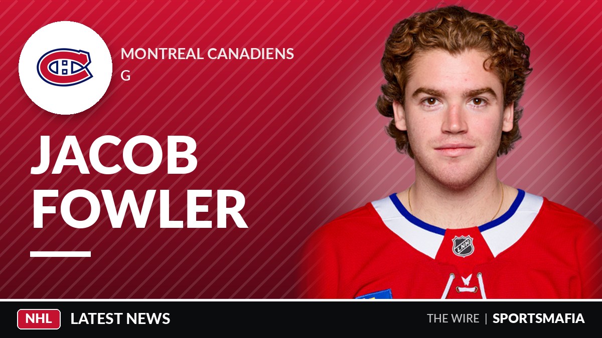 Canadiens promote rookie Fowler to No. 1 goalie amid playoff push