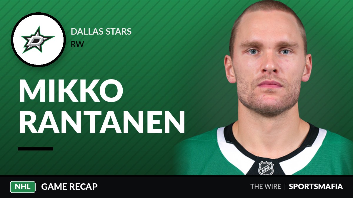 Rantanen's OT hat trick lifts Stars past Bruins 3-2
