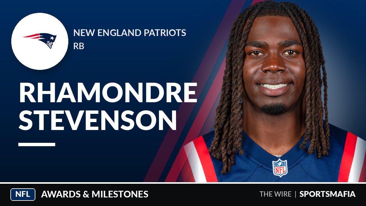 Stevenson nears Patriots history ahead of Bears matchup