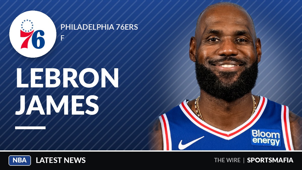 James makes rare center start as 76ers suffer first loss