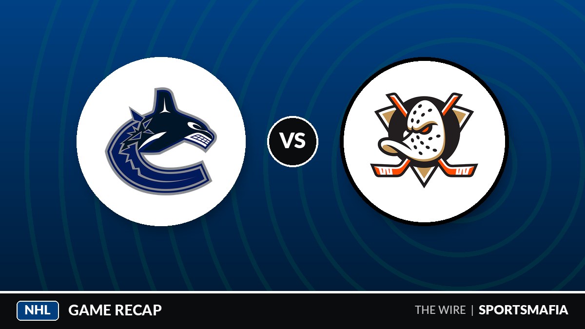 Canucks storm back from 5-2 deficit to beat Ducks 6-5 in OT