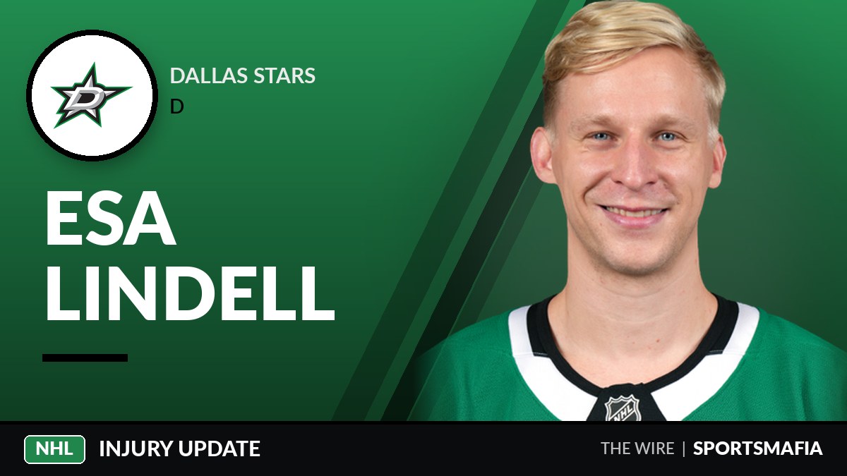 Stars defenseman Lindell out approximately one week with lower-body injury
