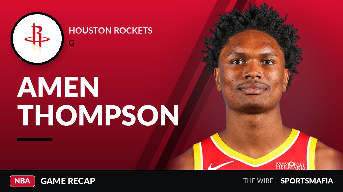 Thompson's block on Wembanyama preserves Rockets' 114-110 win over Spurs