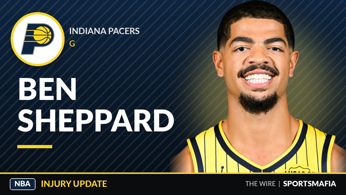 Pacers guard Ben Sheppard sidelined by torn meniscus