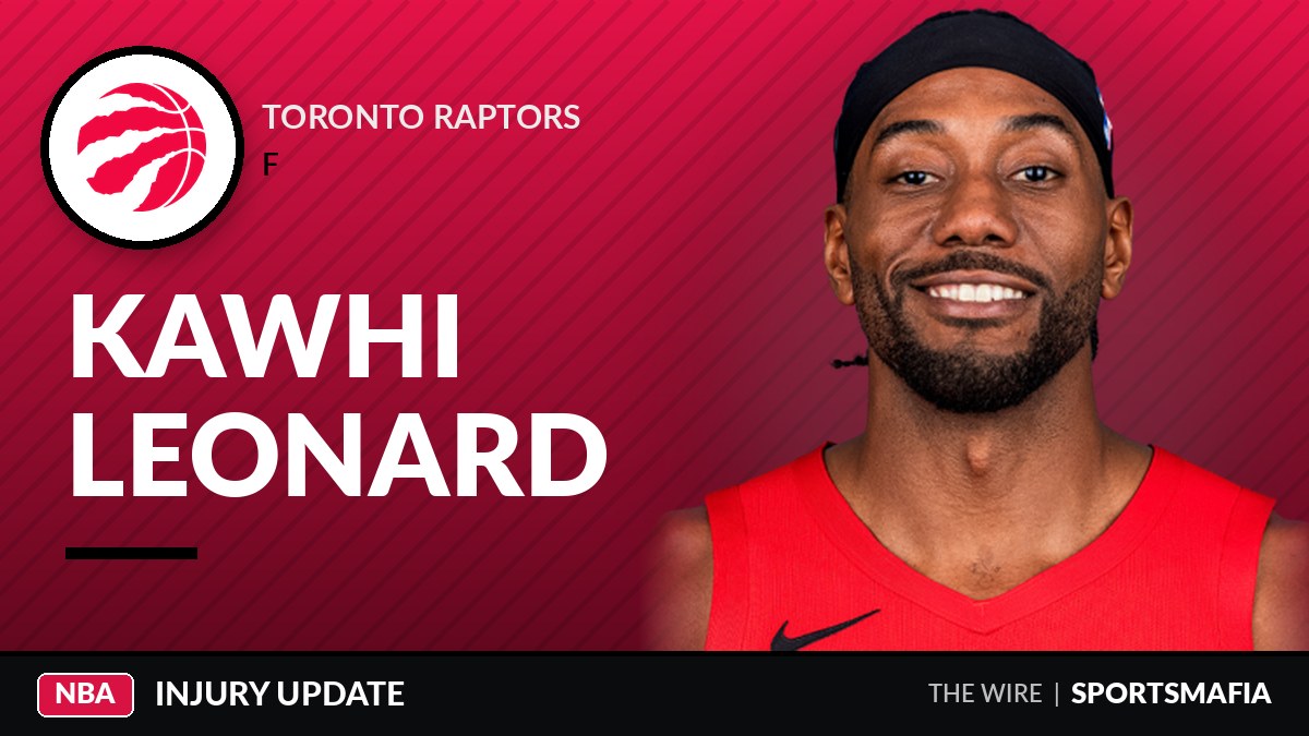 Kawhi Leonard out Sunday for Raptors with knee swelling