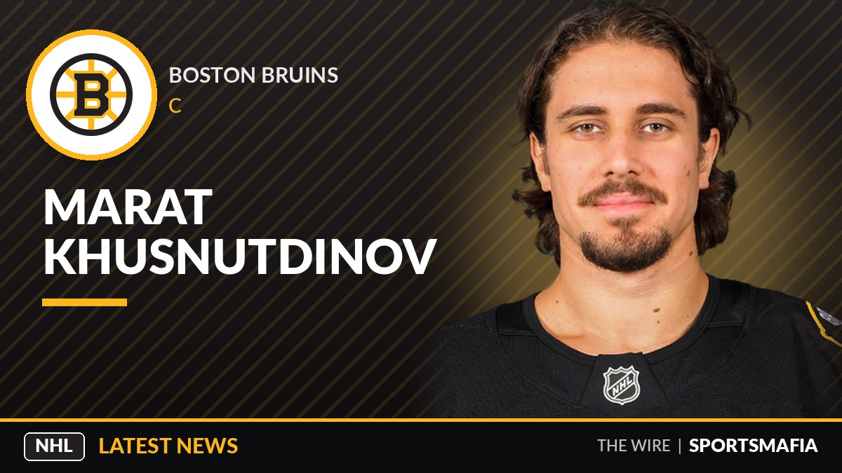 Bruins extend Khusnutdinov with three-year, $3.95 million deal
